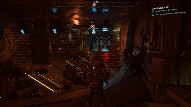 Find a way out of the inverted cargo bay