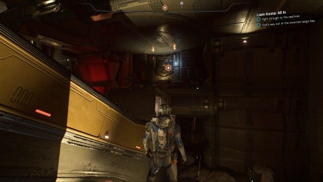 Find a way out of the inverted cargo bay