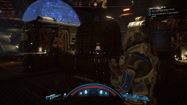 Find an access point to hack Calot's shield (x2)