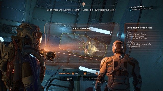 Find and scan the control hub