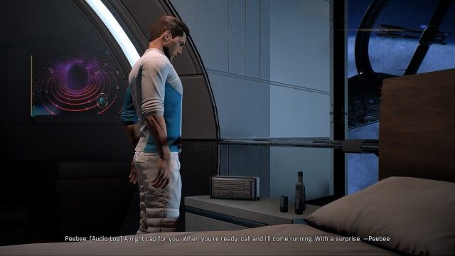 Go to your Tempest quarters to find Peebee's gift