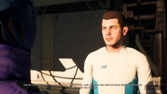 Meet Peebee in Kadara Port to acquire rem-tech piece from outlaw krogan