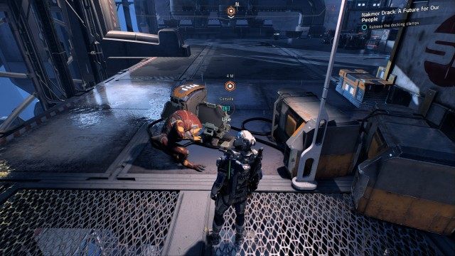 Release the docking clamps