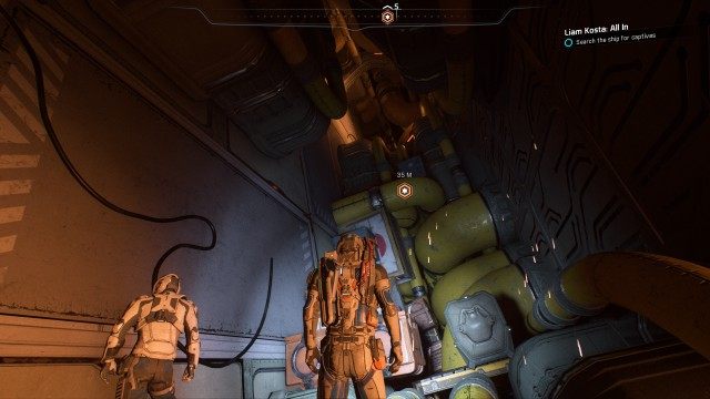 Search the ship for captives