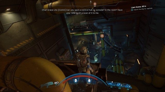 Search the ship for captives