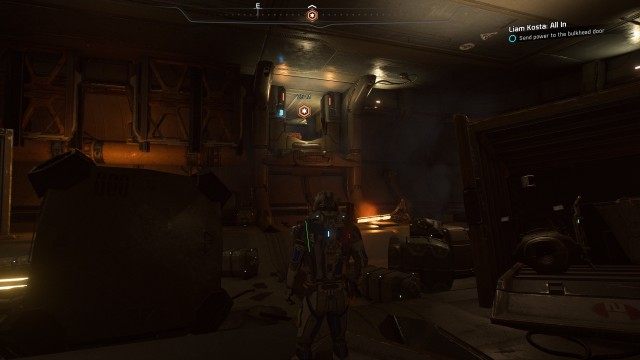 Send power to the bulkhead door