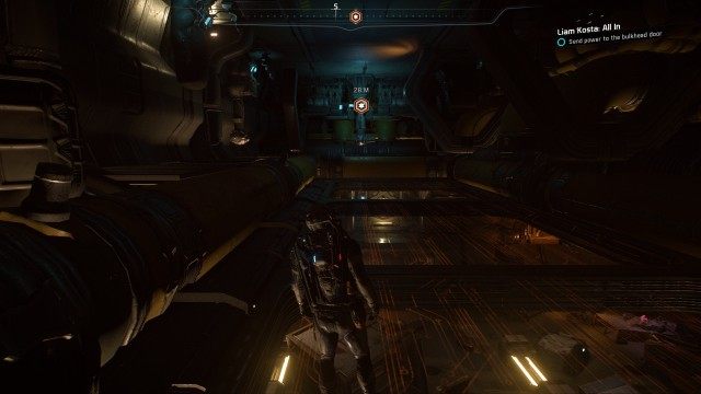 Send power to the bulkhead door