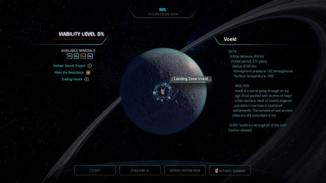 Travel to Voeld / Aid the angarans on Voeld