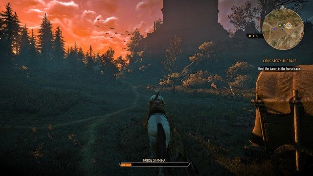 Beat the baron in the horse race.