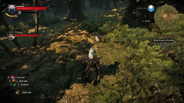Bring the goat to the pellar. / Use the bell and lead the goat to the pellar.