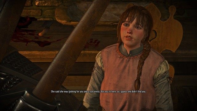 Go to the kitchen and talk to Gretka.