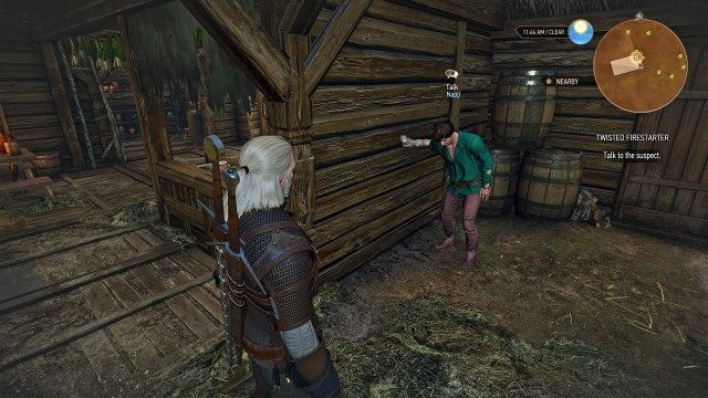 Look for someone with wounds dealt by drowners using your Witcher Senses.