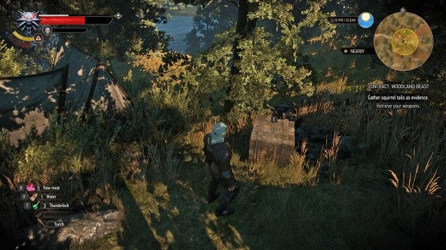 (Optional) Retrieve your weapons.