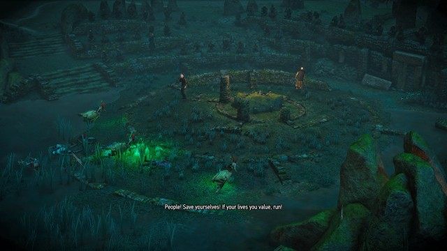Defeat the witch hunters. / Defeat the wraiths.