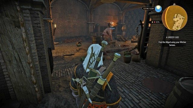 Find the Allgod using your Witcher Senses.