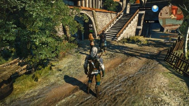 Follow Triss.
