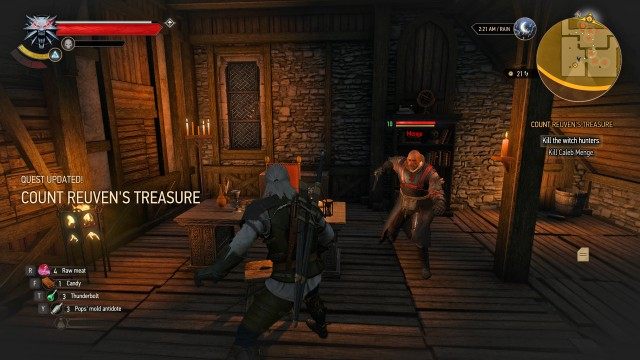 (Optional) Kill the witch hunters. / Kill Caleb Menge.