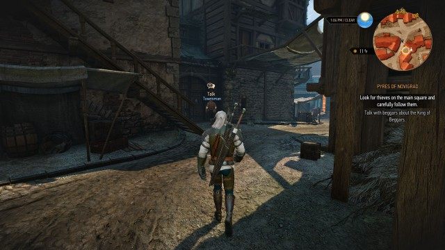 (Optional) Look for thieves on the main square and carefully follow them.