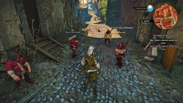 Meet Cleaver's dwarves outside the casino. / Destroy Whoreson Junior's casino.