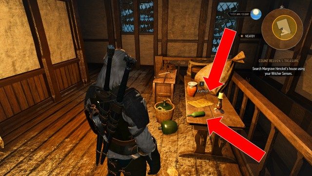 Go to Margrave Henckel's house. / Search Margrave Henckel's house using your Witcher Senses.