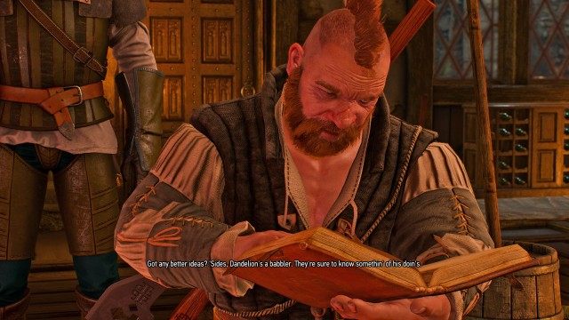 Search the ground floor for clues using your Witcher Senses.