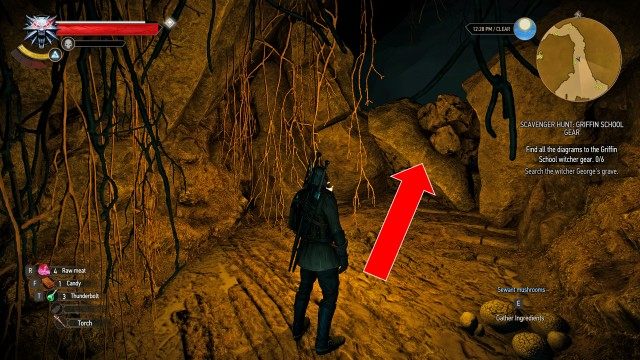 Search the witcher George's grave.