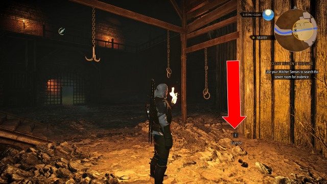 Follow the current. / Drink the pops antidote. / Use your Witcher Senses to search the sewer room for evidence.