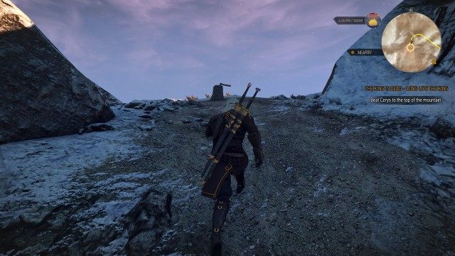(Optional) Beat Cerys to the top of the mountain. / Pull Hjalmar's axe out of the stump.