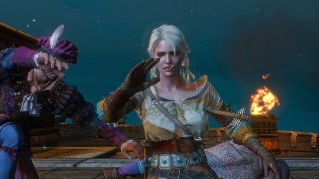 Flee towards Temple Isle. / Mount another horse.