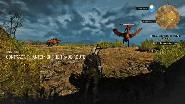 Find the wyvern's nest. / Destroy the wyvern's nest. 0/2