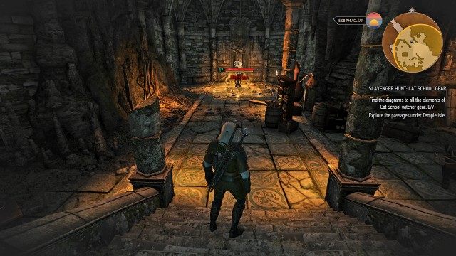 Explore the passages under Temple Isle.