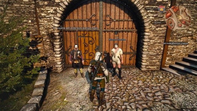 Get inside Whoreson's hideout.