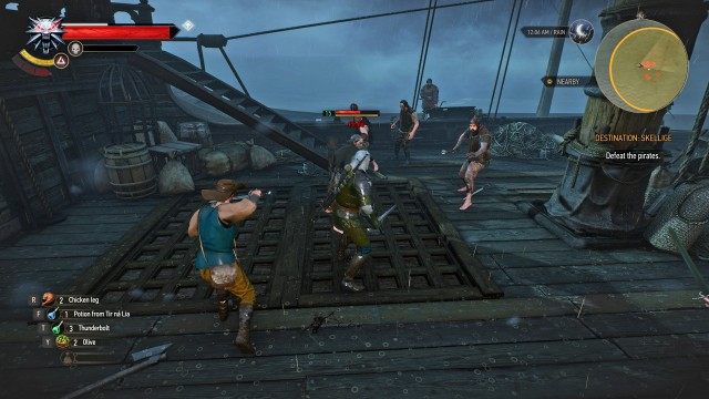 Sail to Skellige with Captain Wolverstone. / Defeat the pirates. / (Optional) Teach Steingrim a lesson.