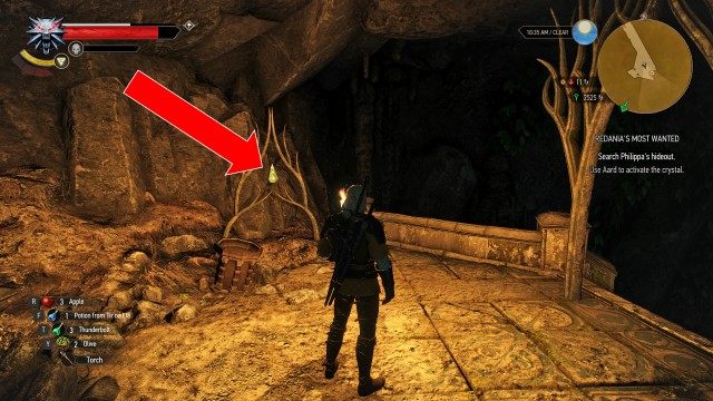 Use Aard to activate the crystal.