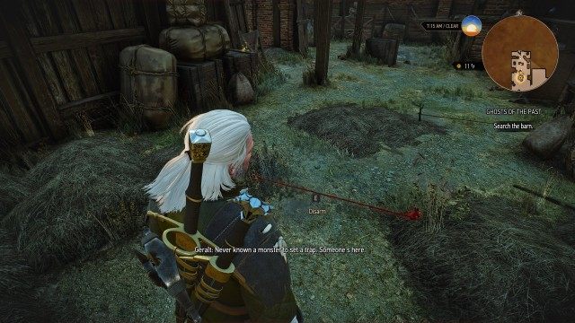 Search the barn. / Find a ladder using your Witcher Senses.