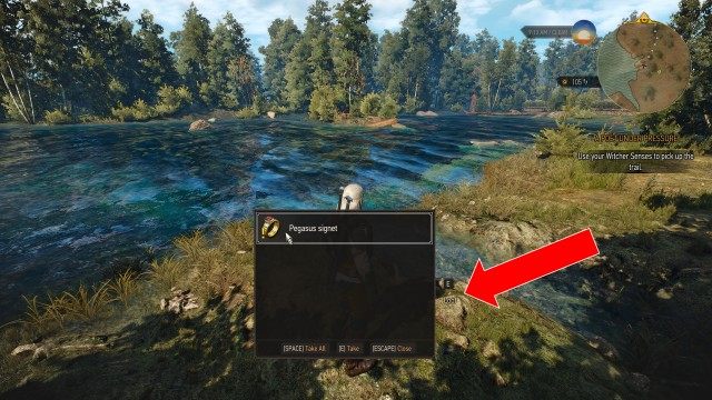 Use your Witcher Senses to pick up the trail. / Ask if anyone from the camp has seen Dandelion's abductor.