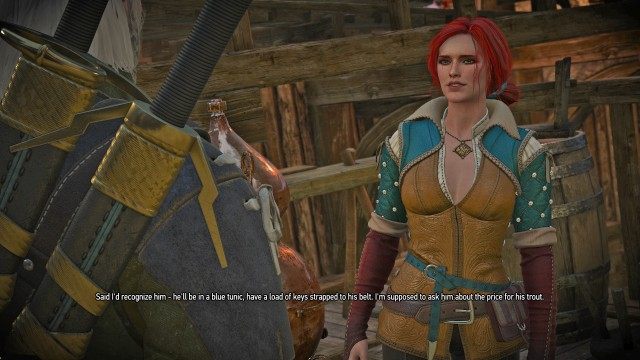 Meet Triss Merigold at her hideout.