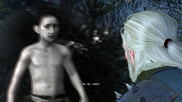 (Optional) Check where the boy's voice is coming from. / Kill the foglets.