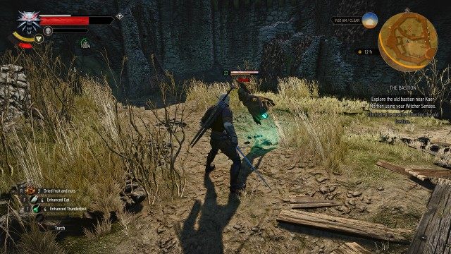 Explore the old bastion near Kaer Morhen using your Witcher Senses. / Eliminate the wraiths haunting the old bastion.