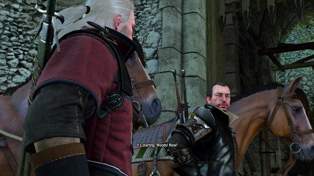 Exit the keep and join Lambert when you're ready to face the Wild Hunt.