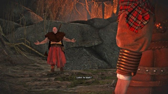 Explore the cave. / Defeat Hallgrim.