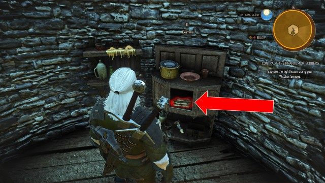 Explore the lighthouse using your Witcher Senses.