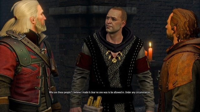 Find the dwarven woodcarver's body using your Witcher Senses.