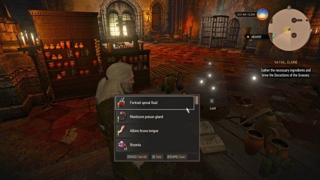 Gather the necessary ingredients and brew the Decoctions of the Grasses. / Brew the Decoctions of the Grasses.