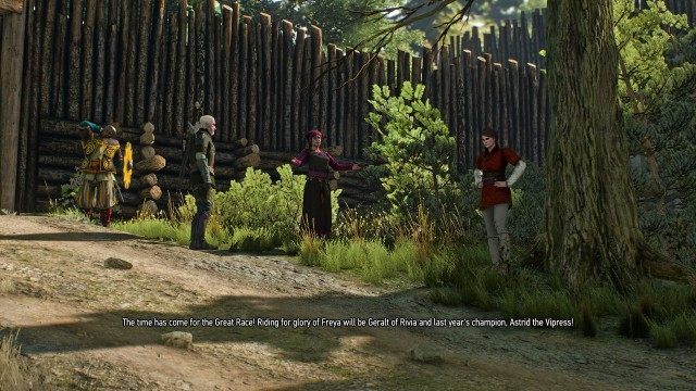 Go to the race's starting line.