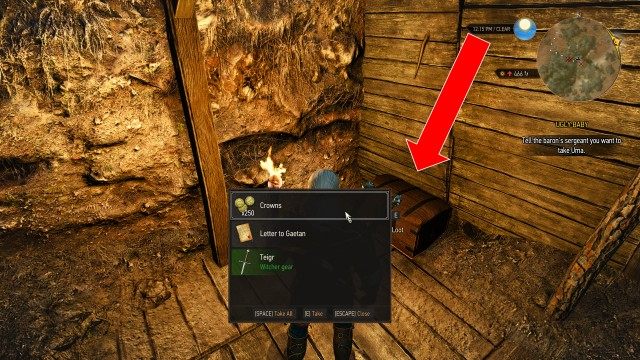 Go to the School of the Cat witcher's stash to collect your reward.
