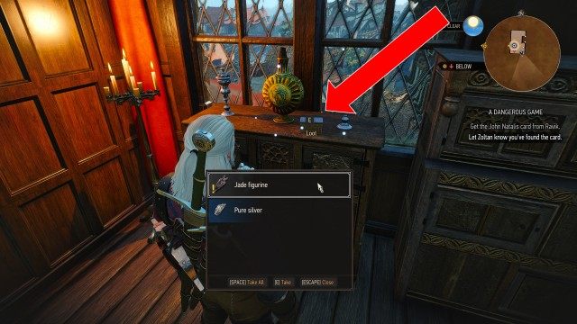 Search upstairs in Caesar Bilzen's home using your Witcher Senses.