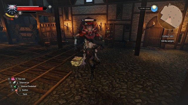 (Optional) Go to the warehouse near the port. / Kill the vampire.