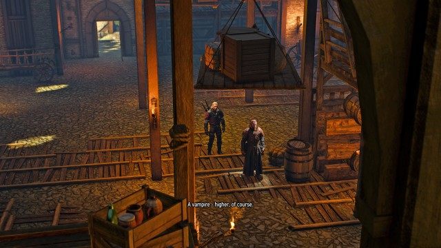 (Optional) Go to the warehouse near the port. / Kill the vampire.