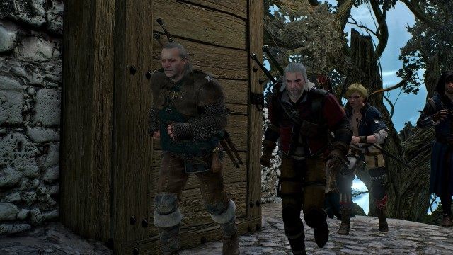 Defeat Caranthir's warriors. / Open the gate to Kaer Morhen's inner courtyard.